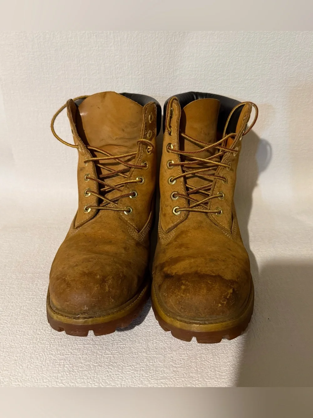 Timberland Premium 6-Inch Waterproof Boots Men’s 12M Wheat Nubuck 10061